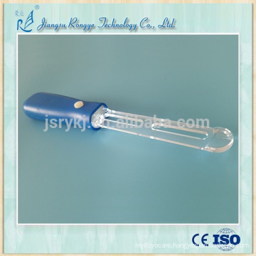 Disposable different types plastic oral test tongue depressor with light source for dentist use